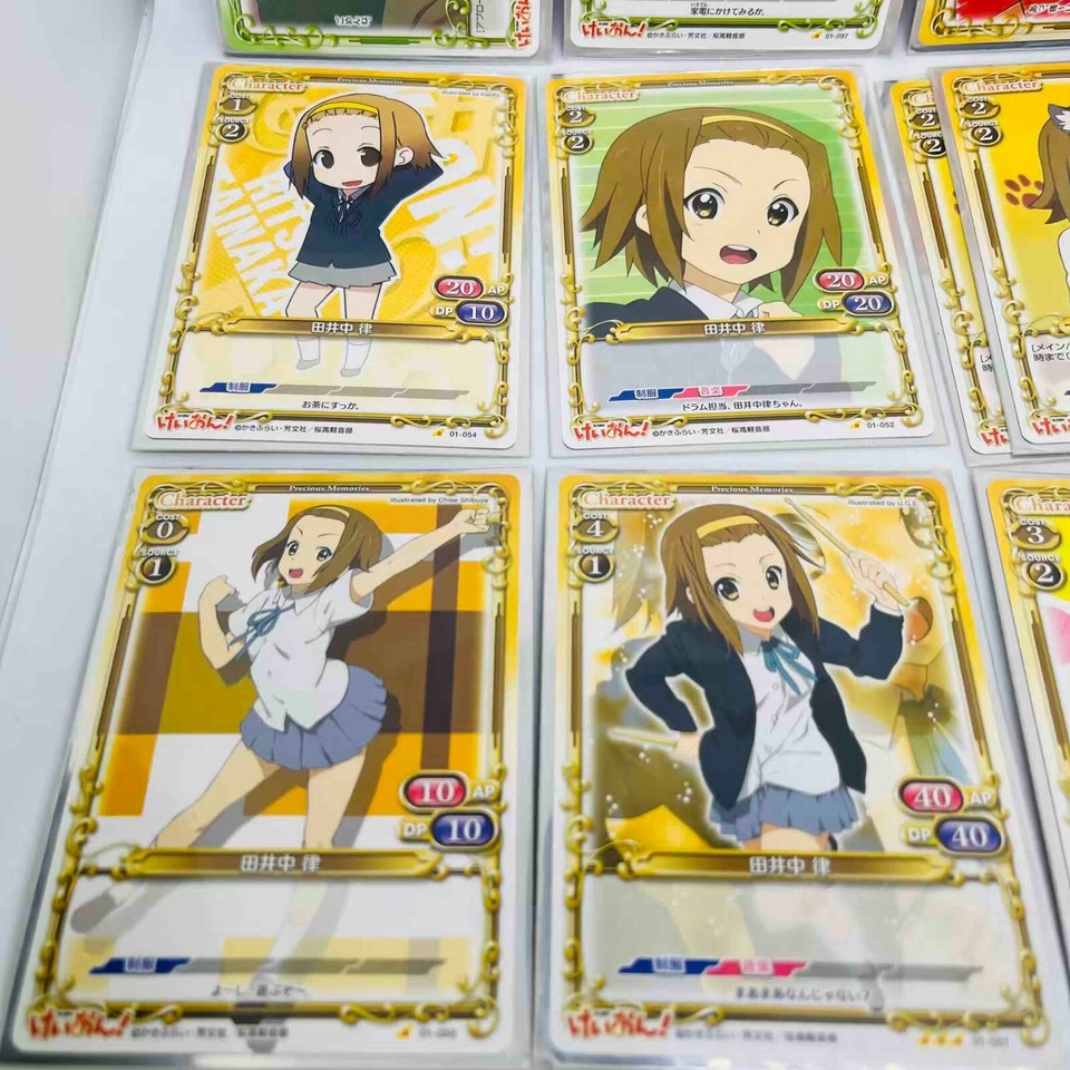 KON! Precious Memories TCG Trading Card Game Ritsu Tainaka Set of 9 eBay