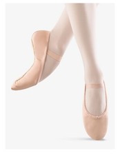 Bloch S0205L Ladies Dansoft Theatrical Pink Leather Ballet Slipper Shoe 13.5 B