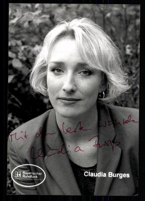 Claudia Burges Autogrammkarte Original Signiert ## BC 26958