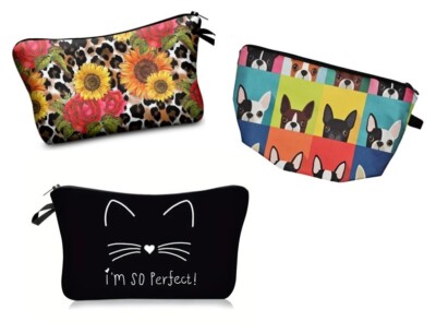 Makeup Cosmetic Case Travel Organizer Bag Easy Clean Purse Women Gift NEW