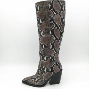 multicolor snake print boots