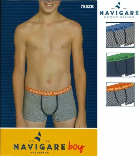 Navigare Pigiama Ragazzo Invernale In Cotone Interlock (10-14 Anni) - Manica Lunga, Blu Navy - 215605