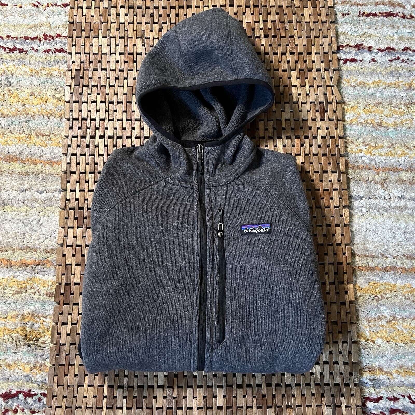 Patagonia Better Sweater Hoodie Fleece Jacket Forge Grey Size M