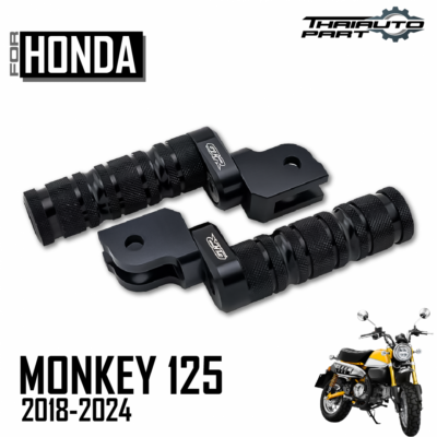 N‼️ Black Pair Front Foot Pegs Rest Rider Pedal For Honda Monkey Z125