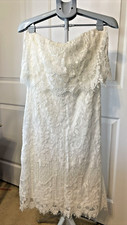Lulus Women’s Lace Strapless Dress Size Large Zipper Lined Cottagecore