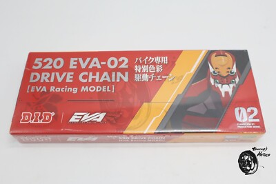D.I.D. x EVA Racing Evangelion Chain 520EVA-02 120L RED/ORANG | eBay