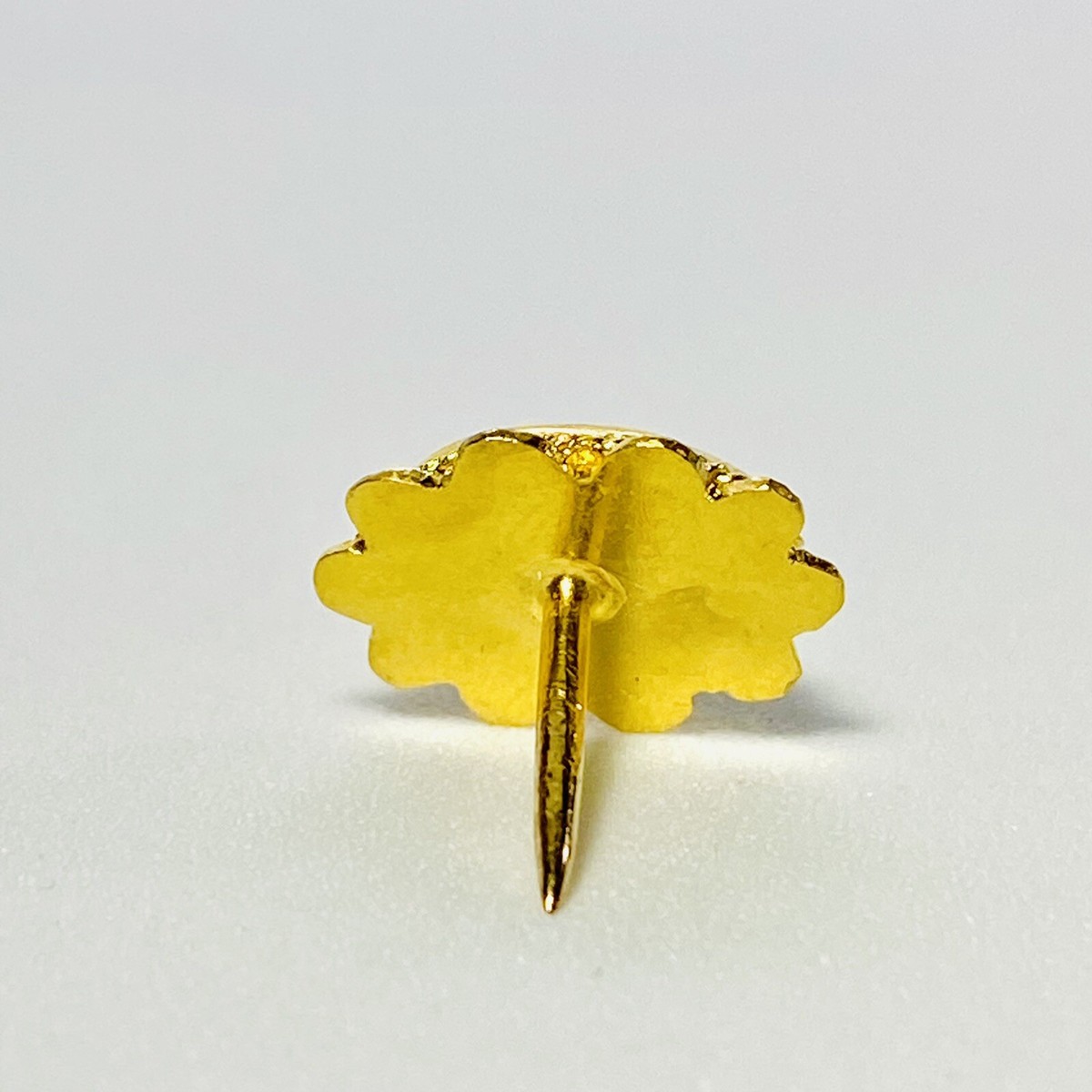 22K Yellow Gold Cabochon Jade Tie Tack Pin 1.74g | eBay