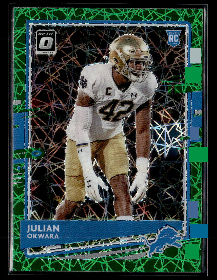 Julian Okwara Panini Donruss Optic #144 Green Velocity
