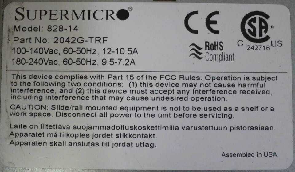 Supermicro CSE-828 2042G-TRF 256GB 4 x AMD Opteron OS6274 6-Bay 3.5" 2U Server - Image 2 of 3
