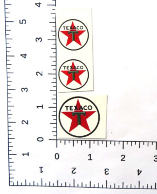 Buddy L Texaco truck 1 large 2 small WATER SLIDE DECAL W/TRACKING