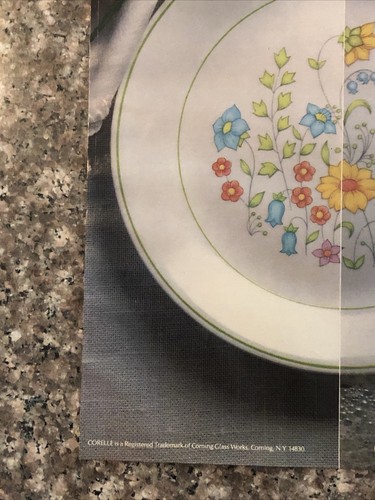 1979 Corelle Expressions Livingware Dishes VTG 1970s PRINT AD For Better Worse - Picture 4 of 5