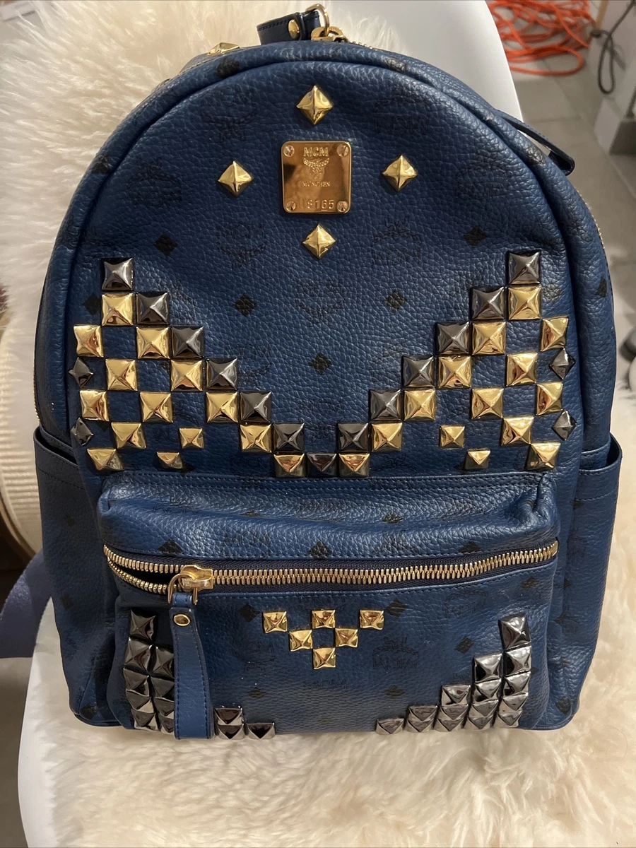 mcm backpack Rare men large Studded Backpack