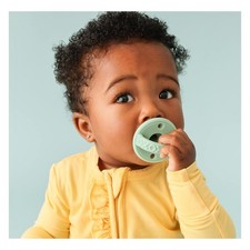 Nuby 2 Pack Silicone Pacifier with Natural Cherry Shaped Colors May Vary