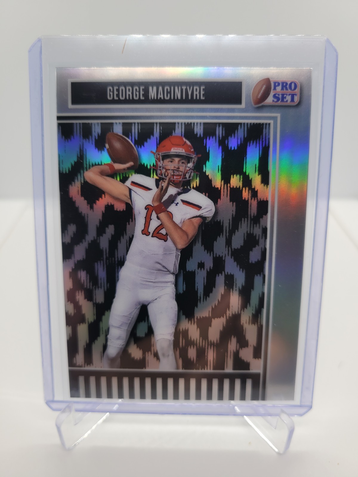 2025 Leaf Pro Set George MacIntyre 12/49 Silver Cheetah Prizm 
