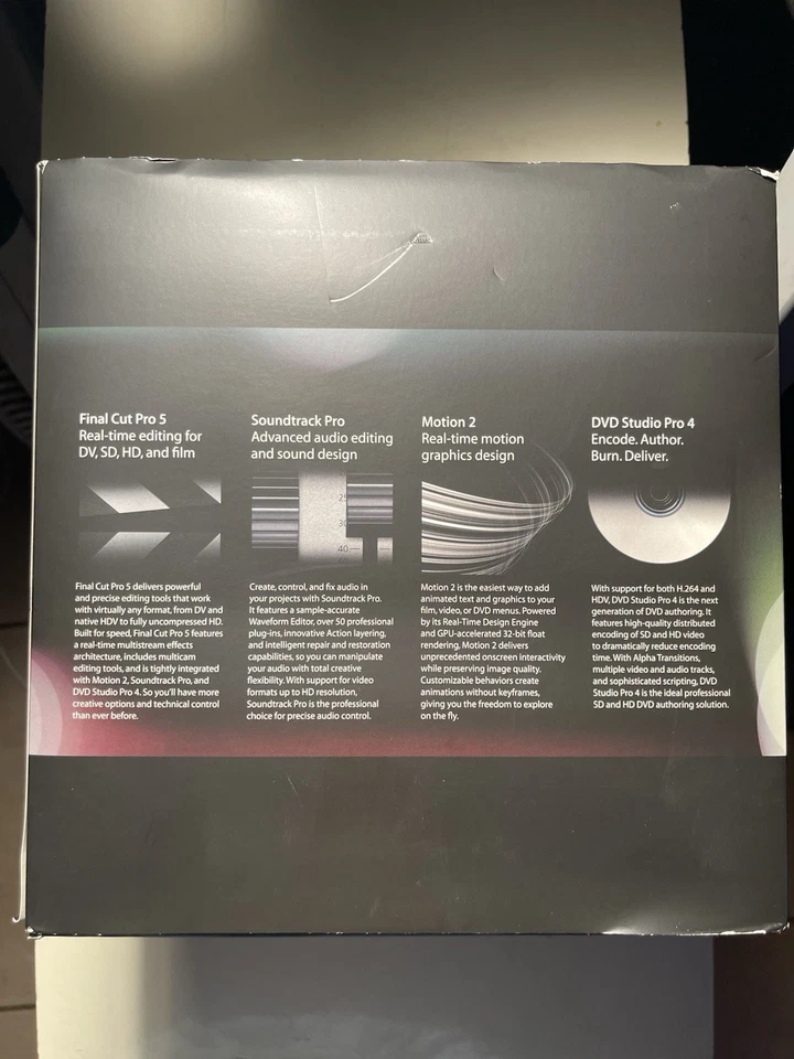 Apple Mac Final Cut Studio 5 Pro Upgrade from Final Cut Pro  M9911Z/A - Image 3 of 4