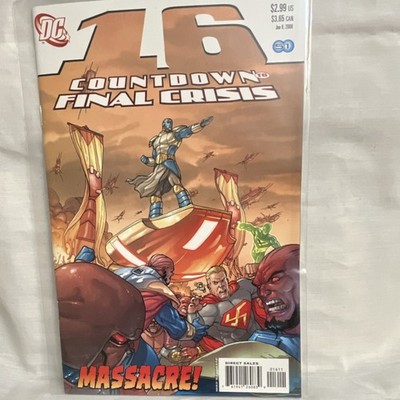 DC Comics Countdown to Final Crisis #16 Comic Book Massacre Cover 2008