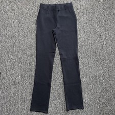 Women’s Quince Dark Navy Blue Casual Straight Leg Stretch Dress Pants Sz S Tall