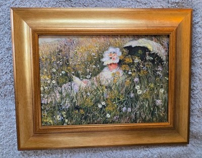 Reproduktion Claude Monet ''In der Blumenwiese'' Hochwertig gerahmt