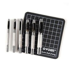 Hollow Hole Punch Set /8" - 5/6" ,Leather Punch Tools, with A Free 6 Pieces 1