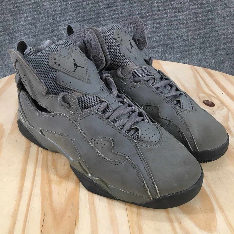 Nike Shoes Youth 6.5 Air Jordan True Flight Basketball Sneakers 343795-027 Gray - Image 3 of 4