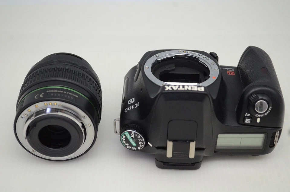 PENTAX K100D 6.1MP Digital Camera Black Body w/ 18-55mm AL Lens #251023r - Image 3 of 4