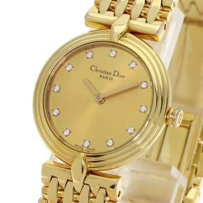 27日まで限定最終値下げ ディオール　時計　D68-150 Dior D68-150 Quartz Dress Watch Champagne Dial Vintage Japan Made