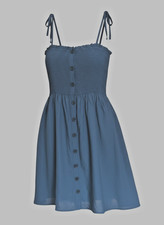 H.H.G. Damen Sommerkleid Blau Gr. L NEU mit E...