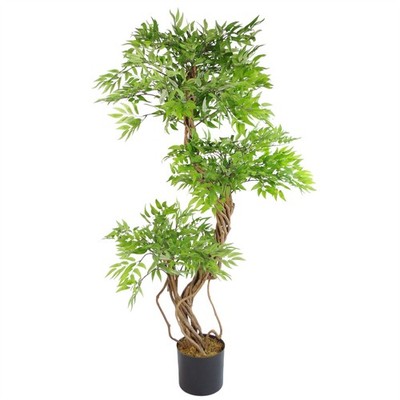 Künstlicher Ficusbaum realistisch groß schwarz 140 cm Premium Indoor Home