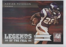 2011 Donruss Elite Legends of the Fall Gold 443/999 Adrian Peterson #1 0a1