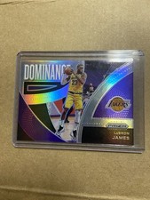 Panini Prizm 2021-22 LeBron James Los Angeles Lakers Dominance Insert #6