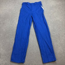 VINTAGE French Trousers Adult 30x30 Blue Work Wear Chore Canvas Utility Men