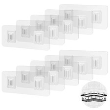 Klebehaken Set -  für Duschregale, Badezimmer, 10 Stück