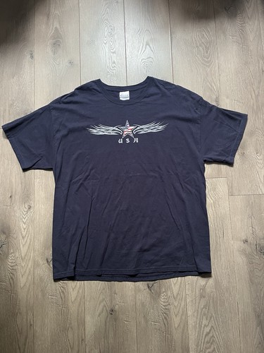 Black Vintage Y2K USA Grunge Tee - Image 1