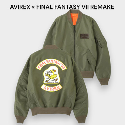 AVIREX × FINAL FANTASY VII REMAKE MA-1 CHOCOBO Green Japan Edition NEW
