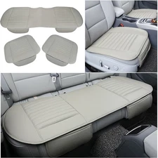 For Toyota Car Seat Cover Full Set Leather 5-Seats Front Rear Protector Cushion
