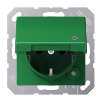 Jung Schuko-Steckdose 16 A 250V Abas 1520 Klko Gn Steckdosen ABAS1520KLKOGN
