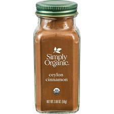 Simply Organic Ceylon Ground Cinnamon, 2.08 Ounce, Non-GMO Organic Cinnamon Powd