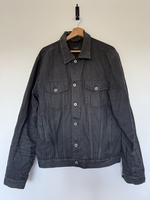 Cecil Gee Denim Jacket XL Grey Faded Trucker Style Cotton Blend Casual Men s