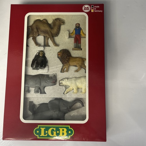 LEHMANN LGB G SCALE BIG TRAIN CIRCUS ANIMALS & TRAINER # 5027 Read! Tusk Broken