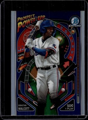 2024 Bowman Prospect Power-Up #PP-20 Sebastian Walcott Texas Rangers