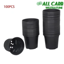 100 PCS Seed Starting Pots Container Nursey Pots of Flower Plant Succulents 6"