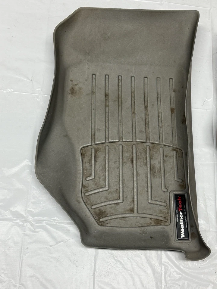 Jeep Liberty WeatherTech FloorLiner Lh Rh Pair 1st Row GRAY Front Mats 02-07 Foto 3 de 4