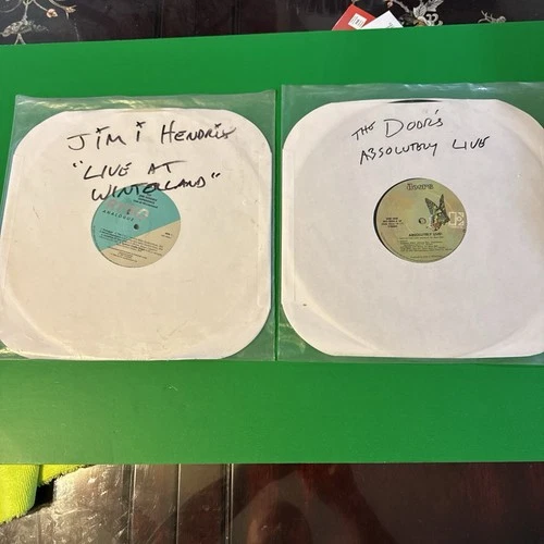 Jimi Hendrix / The Doors  Live Album 2 Record Lot #### NO COVER On Each Lo