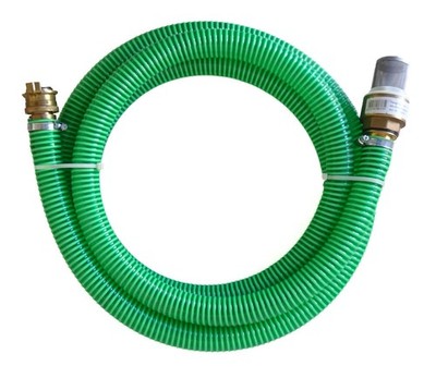 Unimet Sauggarnitur 5/4'' mit Armatur Saugschlauch Spiralschlauch 4 m Schlauch