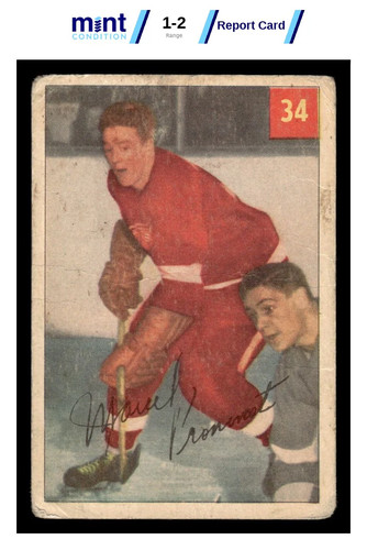 Marcel Pronovost #34 1954 Parkhurst card