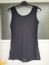 modisches Damen Oberteil Tunika Bluse Top, Gr.  S/M,  36/38, schwarz, Gothic