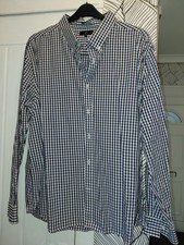 Mens XXL Jasper Conran Blue And White Checked Shirt