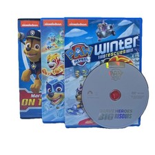Nickelodeon Paw Patrol 4 DVD lot Charged Up Winter Rescue Big Rescues Free Ship