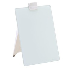 Glass Whiteboard Desktop Easel, 9" x 11", Dry Erase Surface, Clean Erase, Inc...