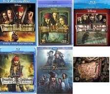 Pirates of The Caribbean 5 Blu Ray Collection One 1 Two 2 Three 3 Four 4 Five 5